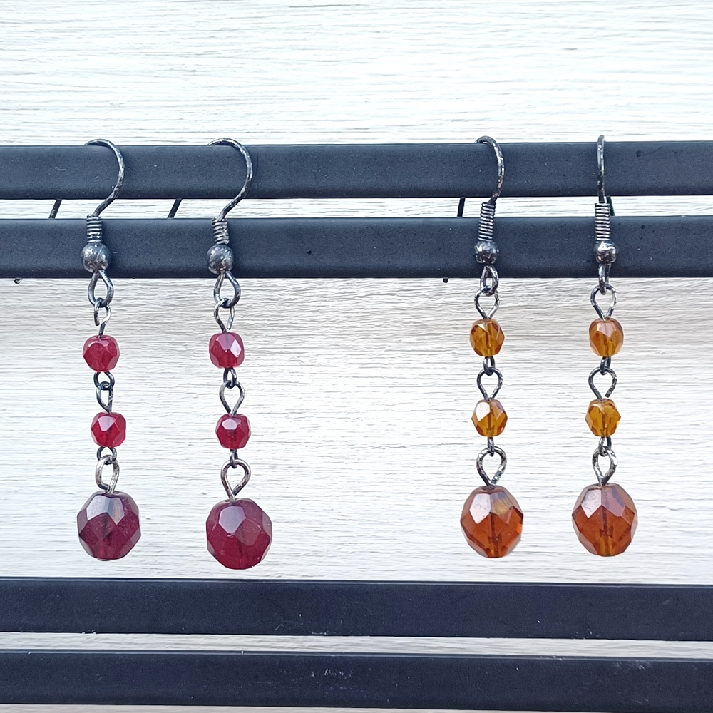 Dangle Bead Earring Set - Picture 3 of 7